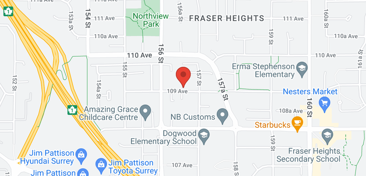 map of 15659 109 AVENUE